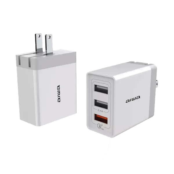 Cargador de pared Aiwa de 3 Puertos